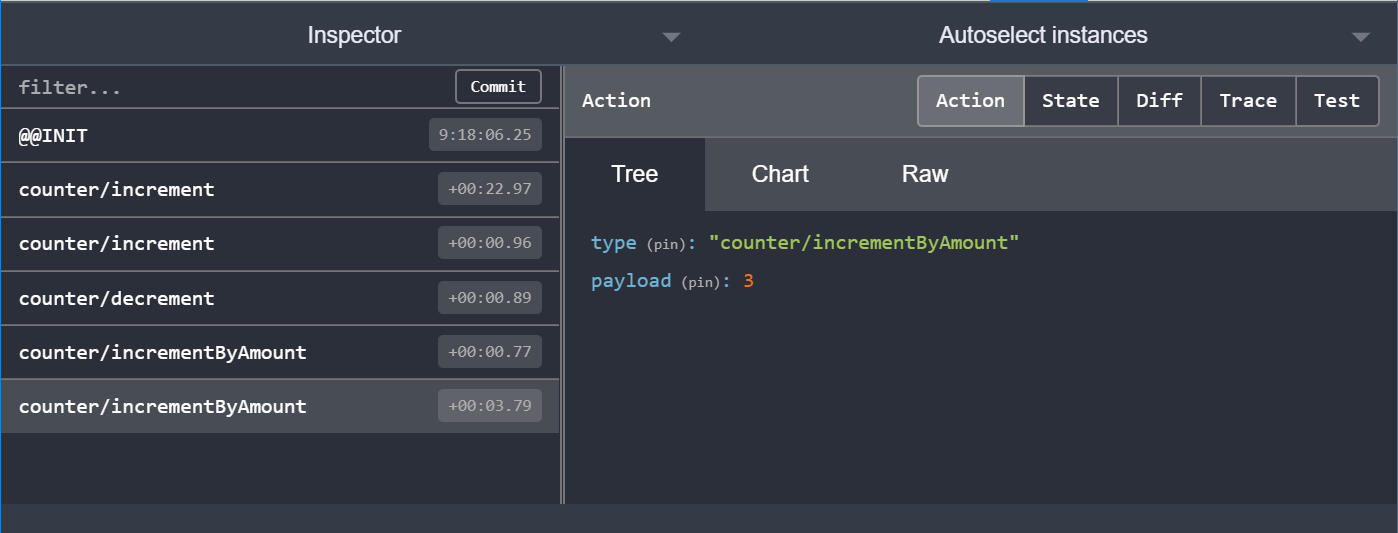 Redux DevTools: done clicking buttons